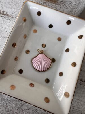 Pingente concha rosa