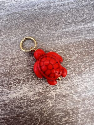 Pingente tartaruga vermelho